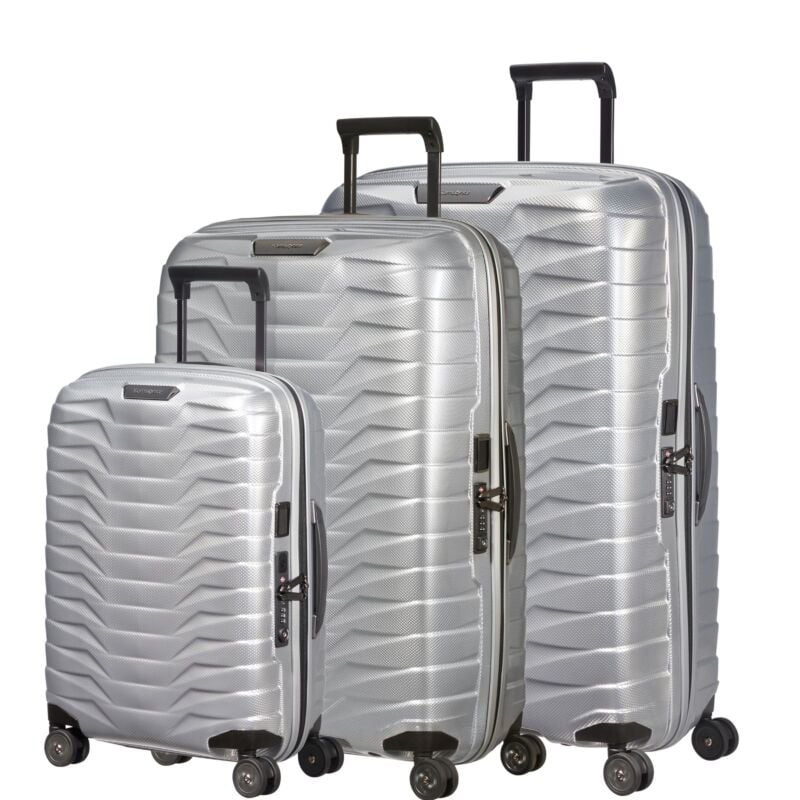 Samsonite - Proxis Set of 3 Suitcases - Silver