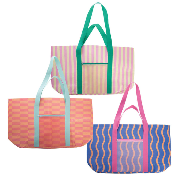 Eclectic Summer - Isalbi Carry All Beach Tote Bag - Assorted