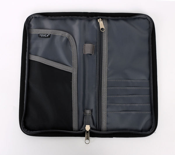 Tosca - TCA010 RFID Document Travel Wallet - Black