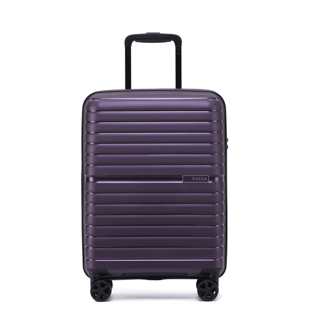 Tosca - TRON TCA812 21in Boxed Carry on Spinner suitcase - Purple