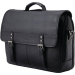 Samsonite Classic Leather Black 15.6in Flap over brief