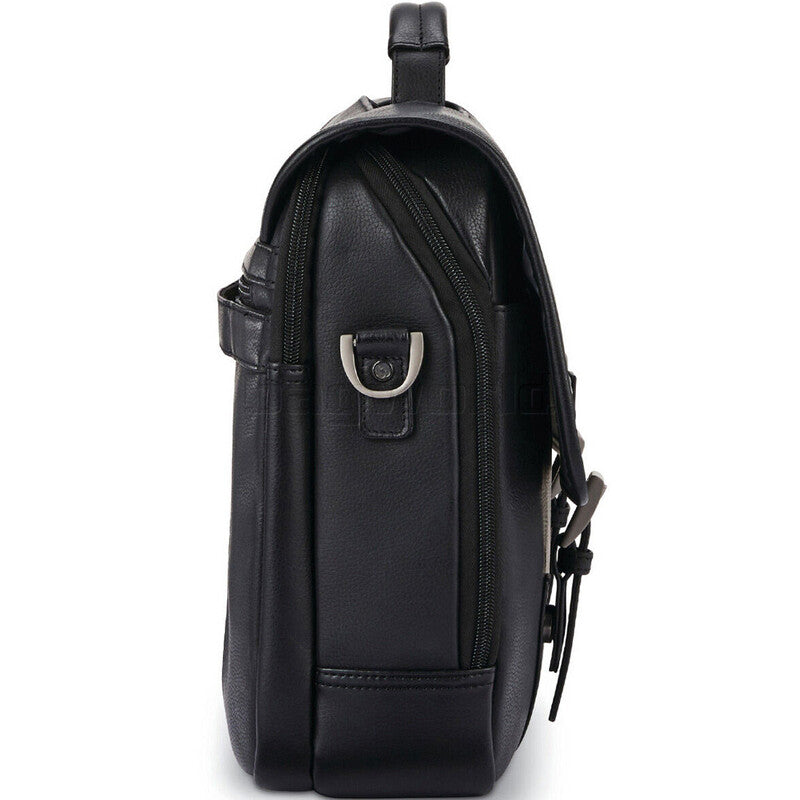 Samsonite Classic Leather Black 15.6in Flap over brief