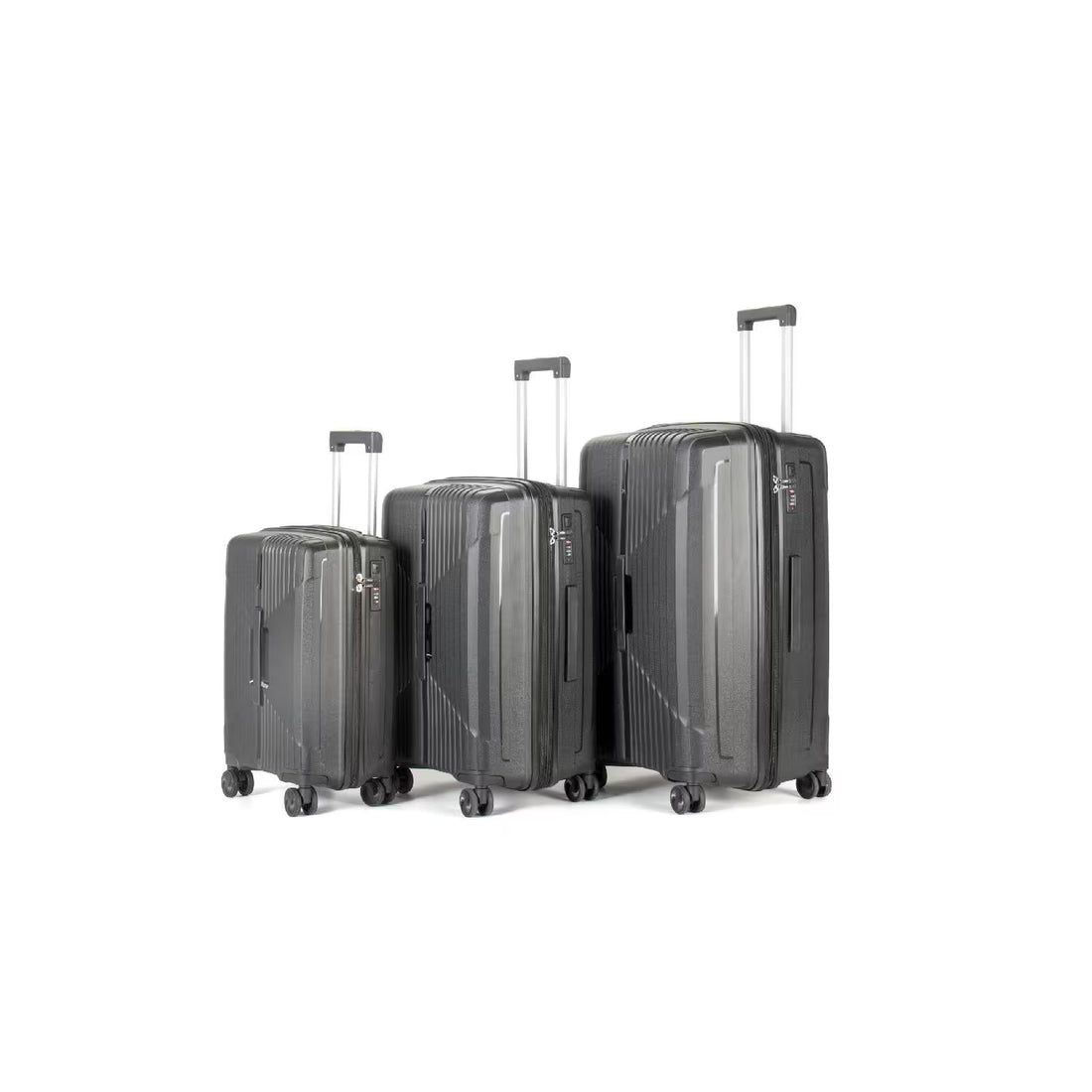 Paklite - PA50 Charter 3 Piece Luggage Set - Black