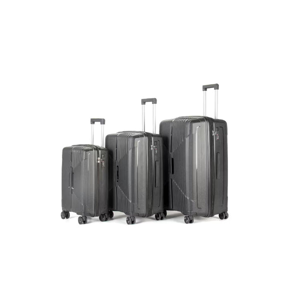 Paklite - PA50 Charter 3 Piece Luggage Set - Black