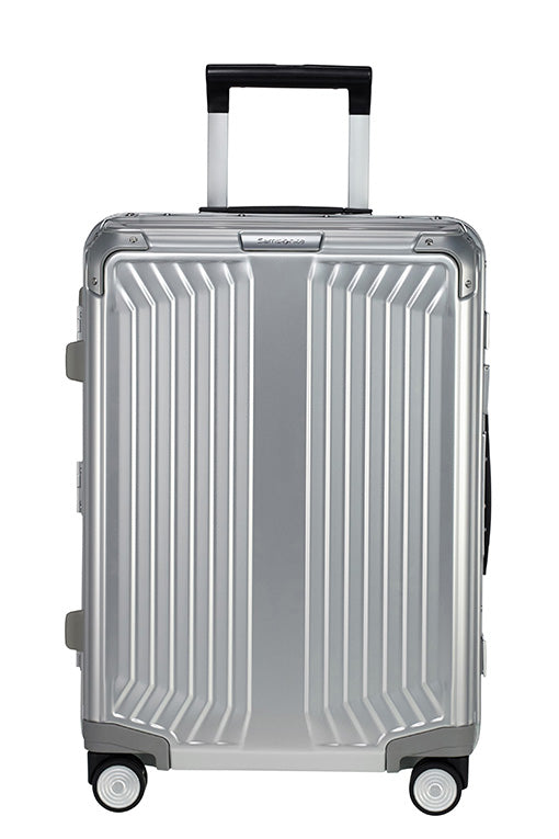 Samsonite - Lite Box ALU 55cm Small 4 Wheel Hard Suitcase - Aluminium