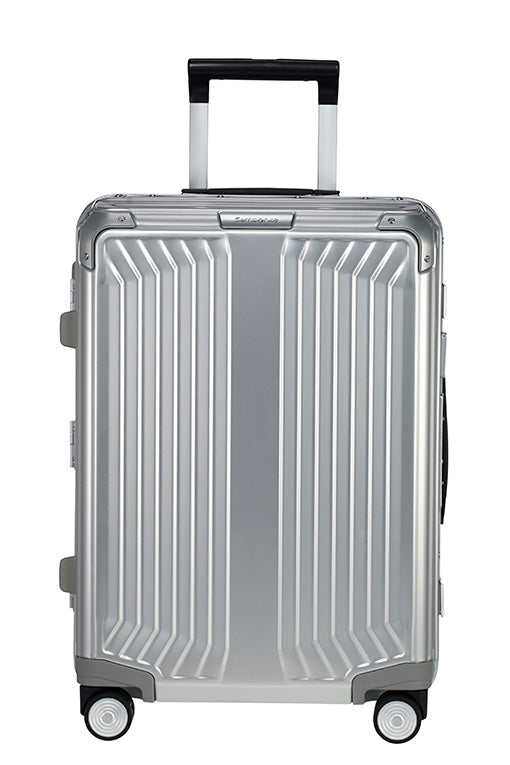 Samsonite - Lite Box ALU 55cm Small 4 Wheel Hard Suitcase - Aluminium - 0