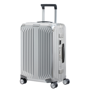 Samsonite - Lite Box Alu 55cm Small 4 Wheel Hard Suitcase - Aluminium