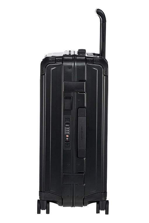 Samsonite - Lite Box ALU 55cm Small 4 Wheel Hard Suitcase - Black 