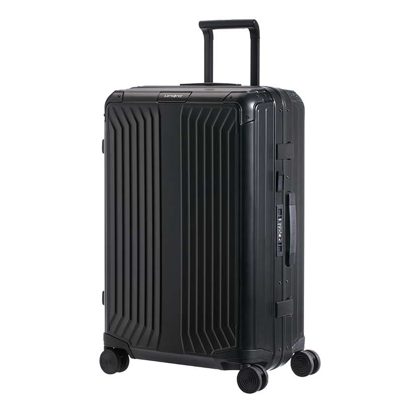 Samsonite - Lite Box ALU 4 Wheel Hard Suitcase - Black