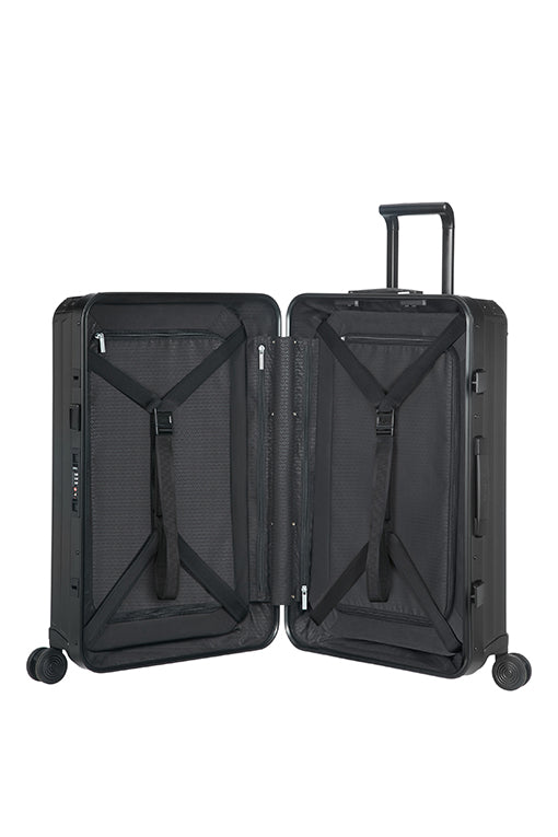 Samsonite Lite Box ALU 69cm Medium Wheel Hard Suitcase Black