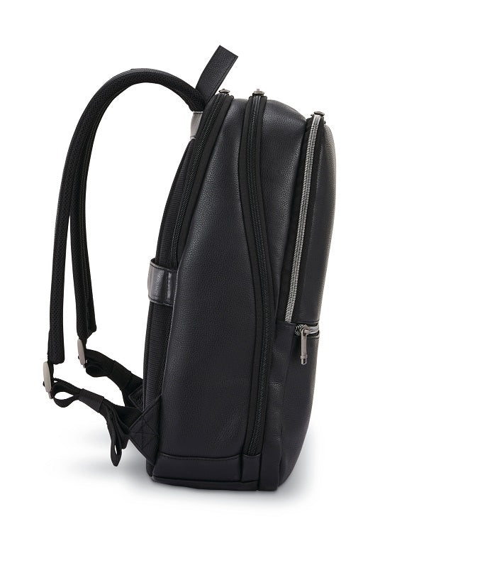 Samsonite - Classic Leather Slim Backpack - Black-2
