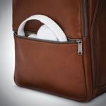 Samsonite - Classic Leather Slim Backpack - Cognac