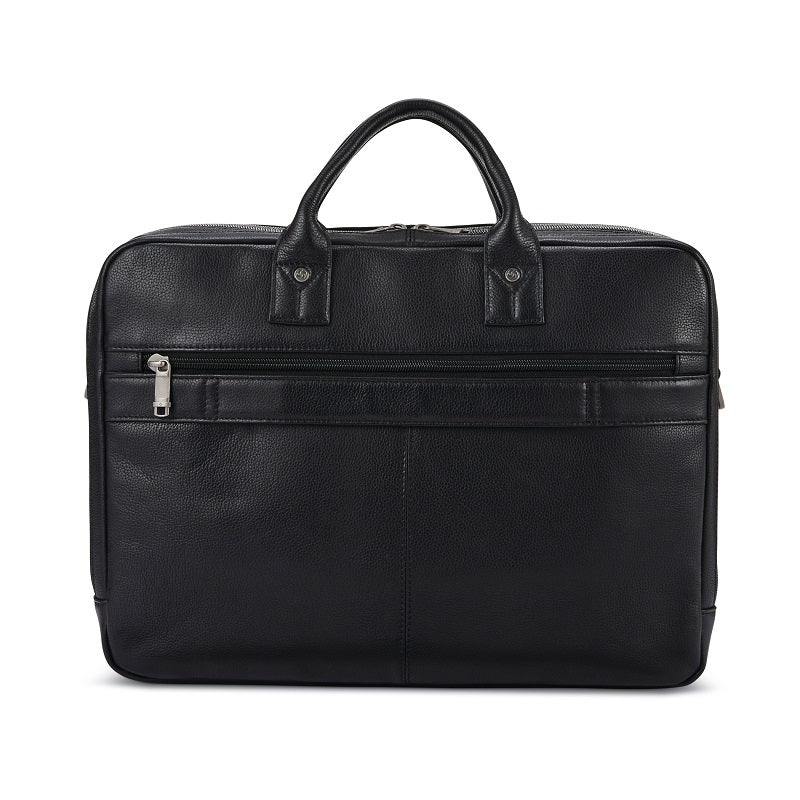 Samsonite - Classic Leather Top Loader Briefcase - Black-3