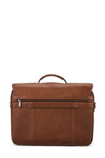 Samsonite Classic Leather Cognac 15.6in Flap over brief