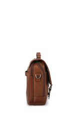 Samsonite Classic Leather Cognac 15.6in Flap over brief