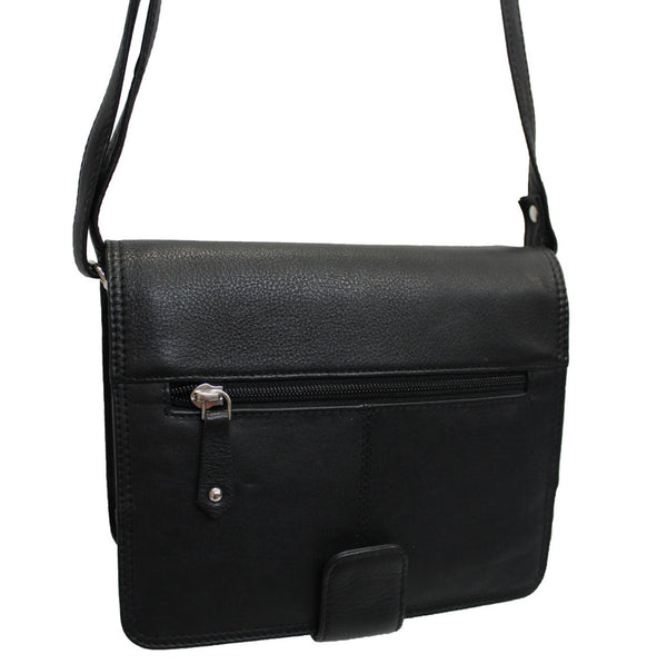 Franco Bonini - 1321 Leather Organised Handbag - Black