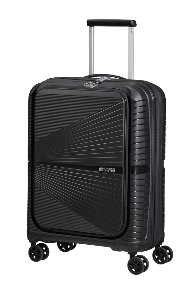 American Tourister Airconic Front opening 55cm spinner Black Bags To  Go