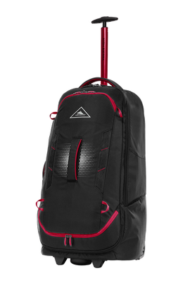 High Sierra - Composite V4 76cm Medium RFID Wheeled Duffle With Backpack Straps - Black/Red