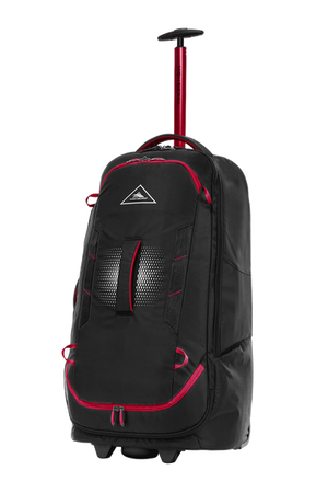 High Sierra - Composite V4 76cm Medium RFID Wheeled Duffle With Backpack Straps - Black/Red