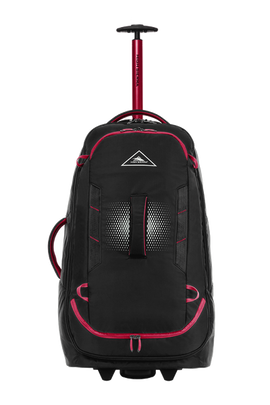 High Sierra - Composite V4 76cm Medium RFID Wheeled Duffle With Backpack Straps - Black/Red - 0