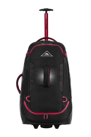 High Sierra - Composite V4 74cm Medium RFID Wheeled Duffle With Backpack Straps - Black/Red