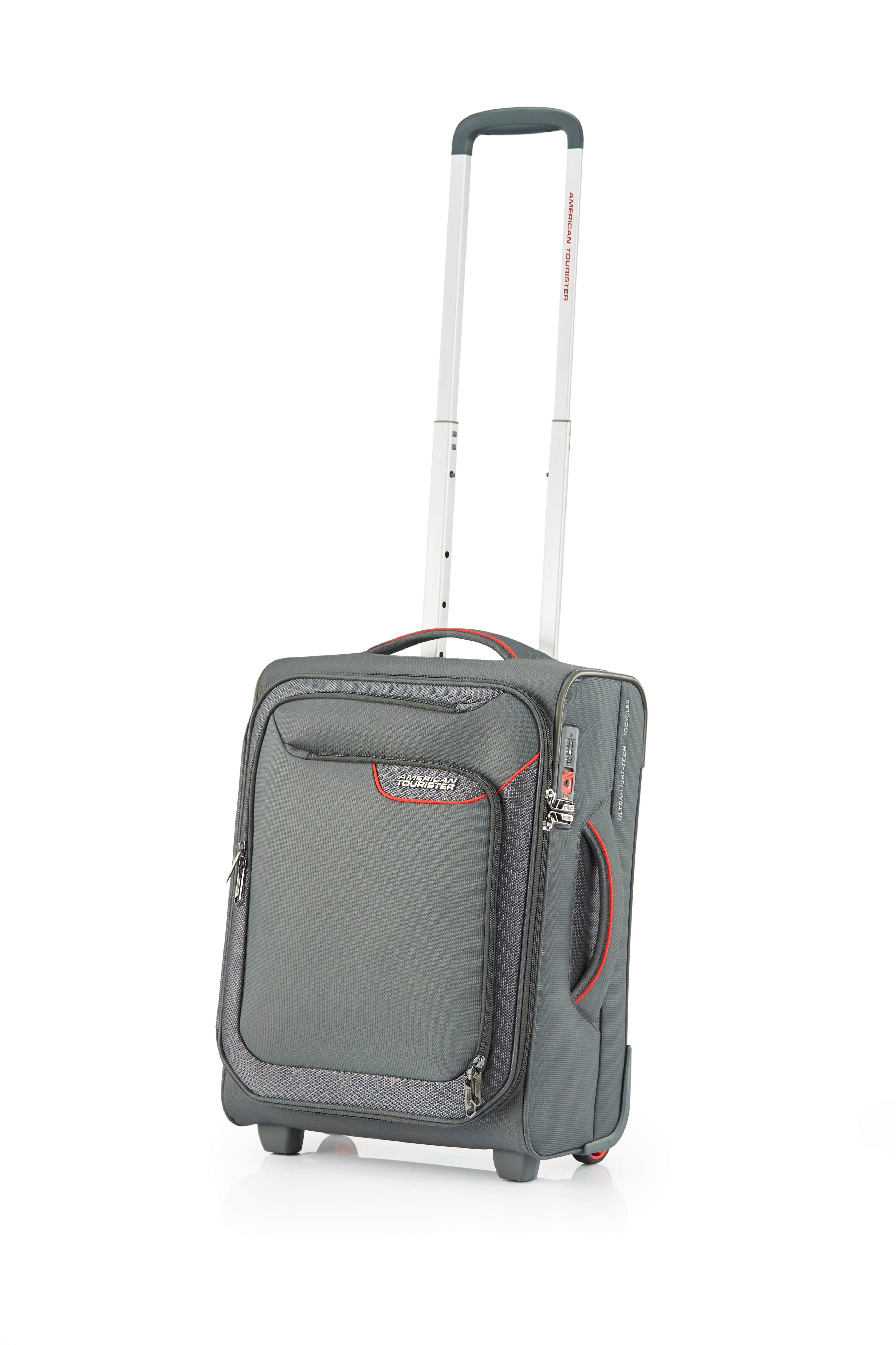 American Tourister - Applite ECO 50cm Small Suitcase - Grey/Red-1
