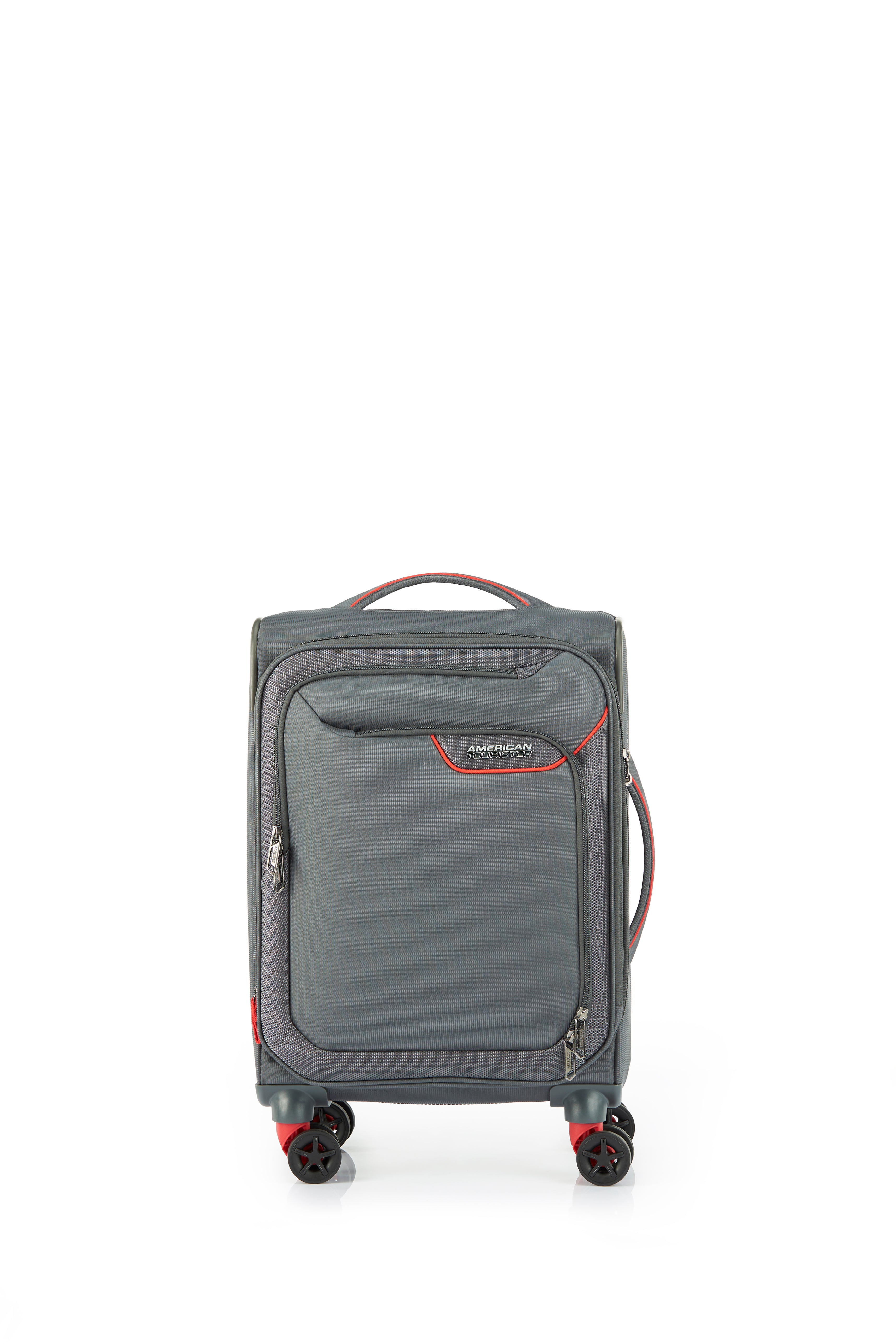 American Tourister - Applite ECO 55cm Small Suitcase - Grey/Red-2