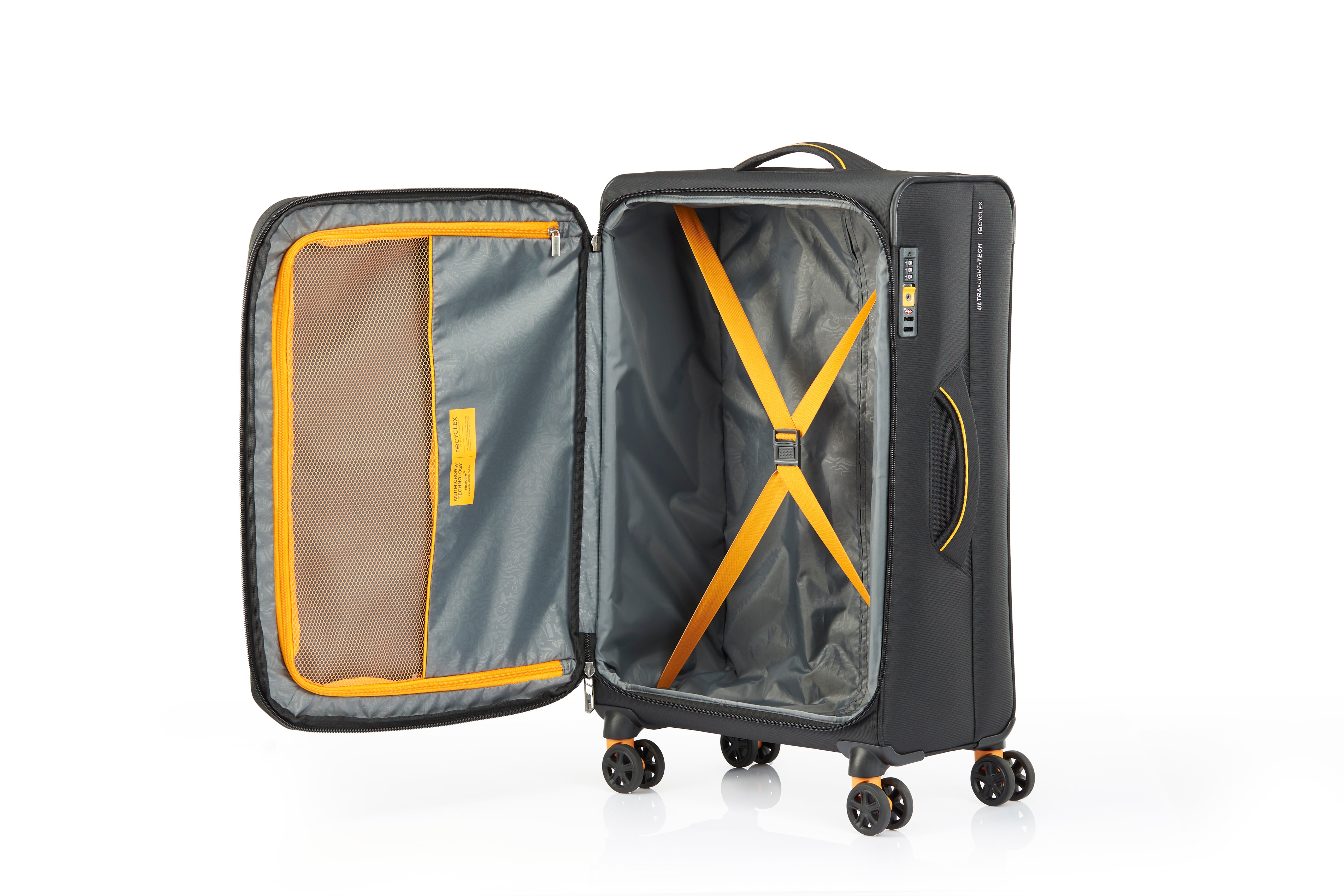 American Tourister - Applite ECO 71cm Medium Suitcase - Black/Must-6