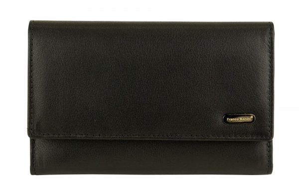 Franco Bonini 16-012 Black 11 card Rfid leather wallet *DC