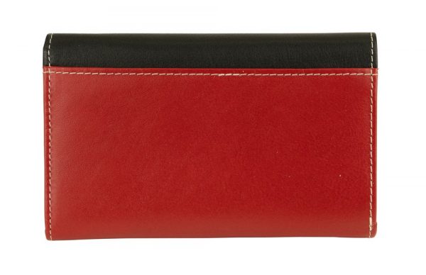 Franco Bonini 16-012 Red/Multi 11 card Rfid leather wallet *DC