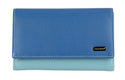 Franco Bonini - 16-012 11 card RFID leather wallet - Blue/Multi