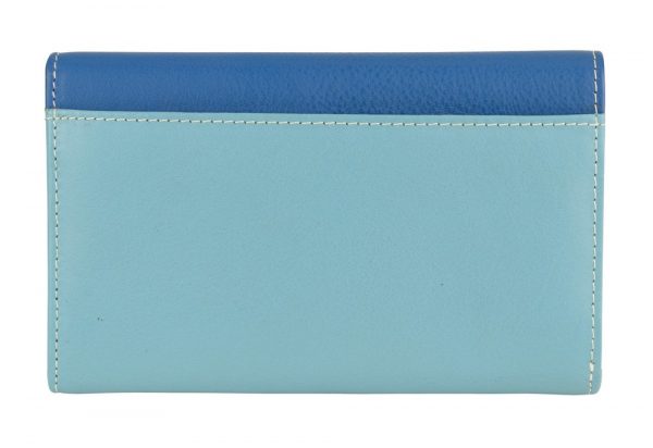 Franco Bonini - 16-012 11 card RFID leather wallet - Blue/Multi-3