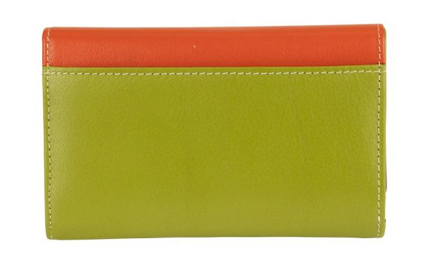 Franco Bonini - 16-012 11 card RFID leather wallet - Orange/Multi-3