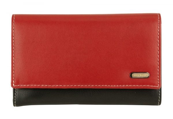 Franco Bonini - 16-012 11 card RFID leather wallet - Red/multi