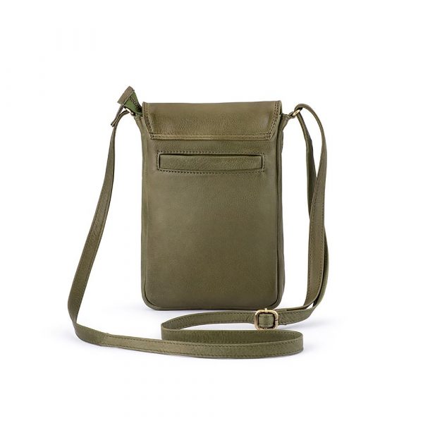 Franco Bonini 22-003NW Olive NS leather sling Phone bag *DC - 0