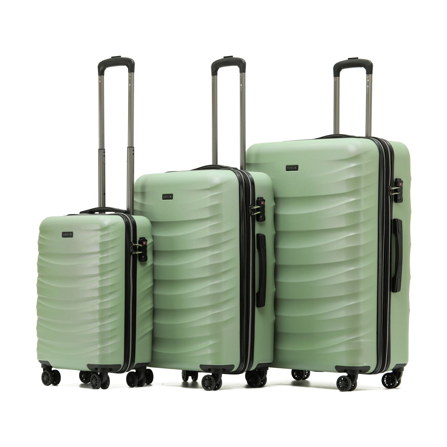 Tosca - Intersteller set of 3 suitcases - Oil Green-1