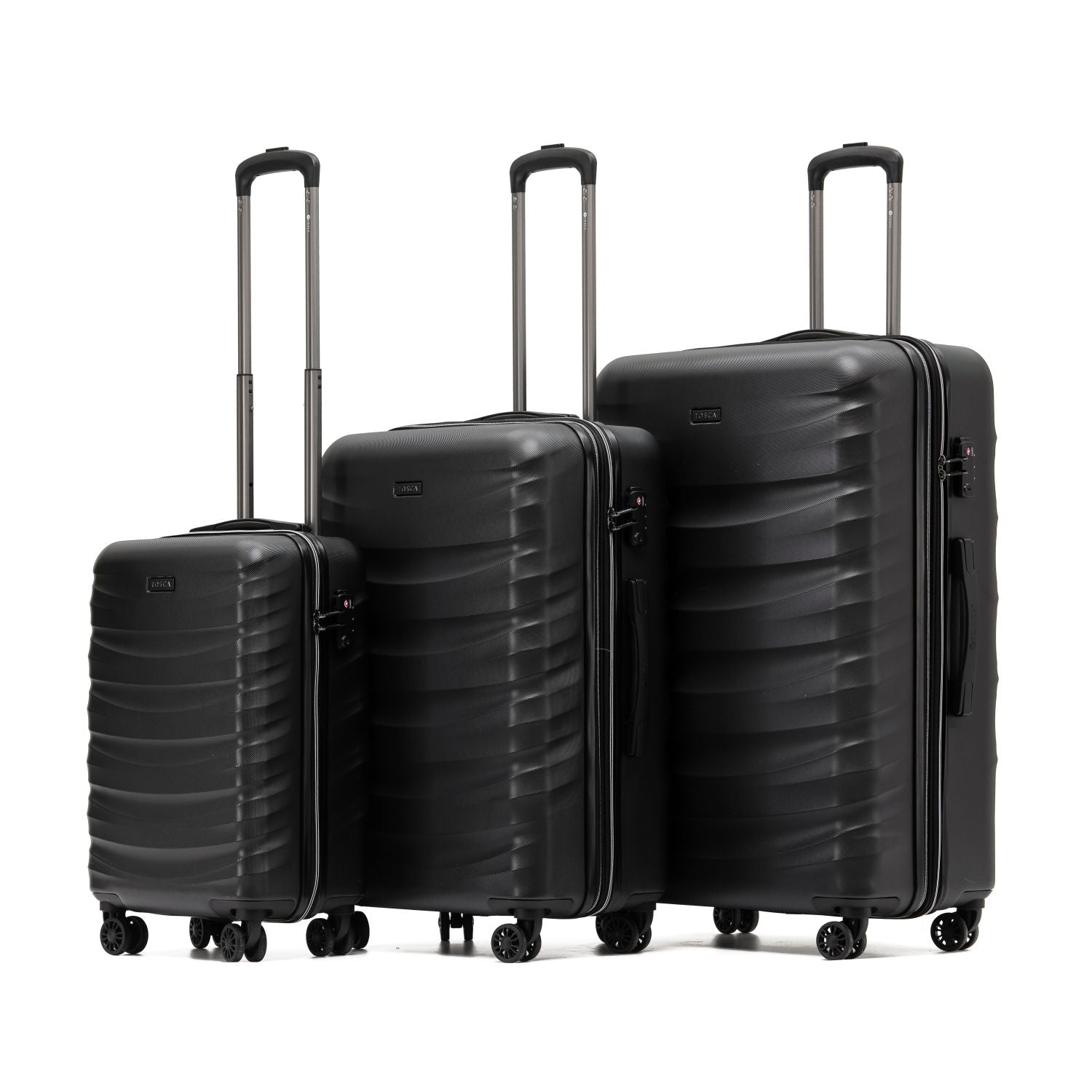 Tosca - Intersteller set of 3 suitcases - Black-1