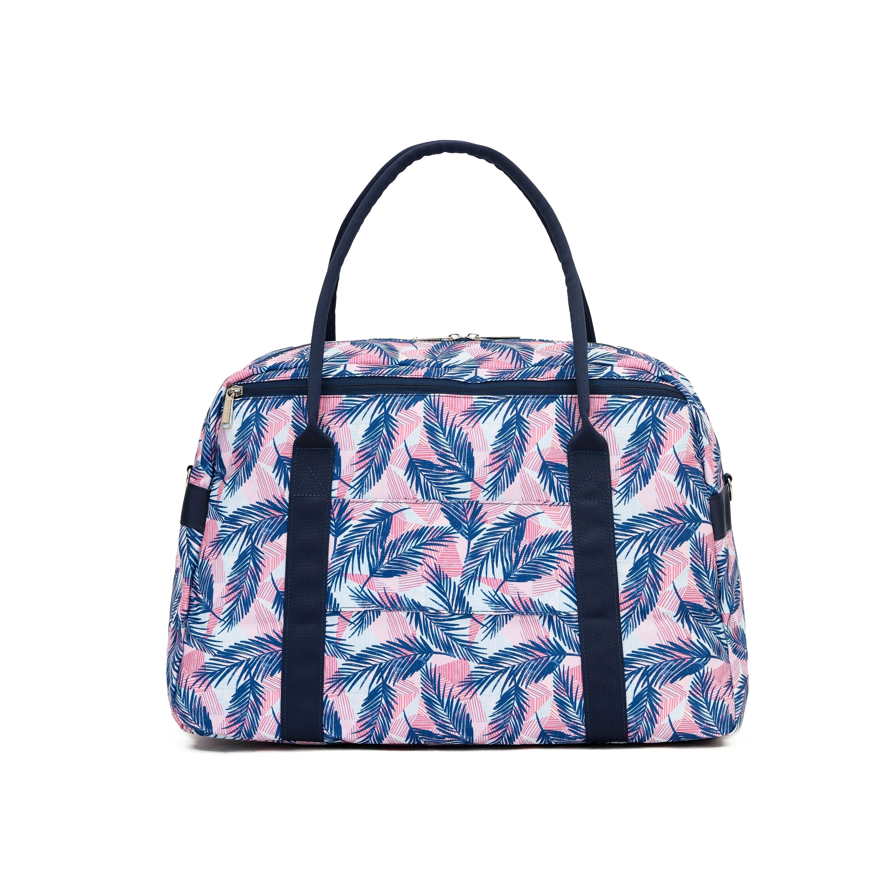 Tosca - TCA935-C Fashion Tote/Duffle Bag - Coral Ferns