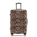 Tosca - 29in Large 4 Wheel Hard Suitcase - Leopard