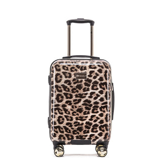 Tosca - 20in Small 4 Wheel Hard Suitcase - Leopard