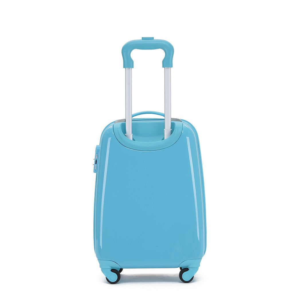 Disney - Frozen DIS167 17in Small 4 Wheel Hard Suitcase - Blue-3