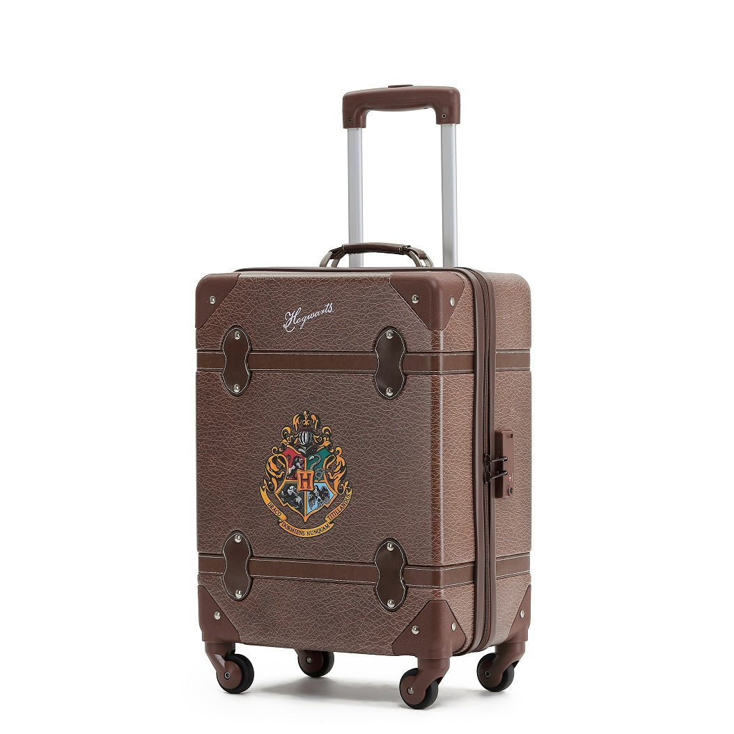 Harry Potter - Hogwarts WB030 20in Small 4 Wheel Hard Suitcase - Brown-3
