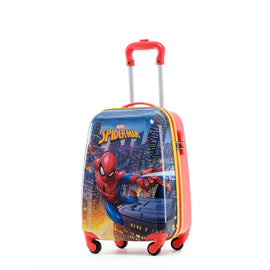Marvel - Spiderman MAR070 17in Small 4 Wheel Hard Suitcase - White - 0