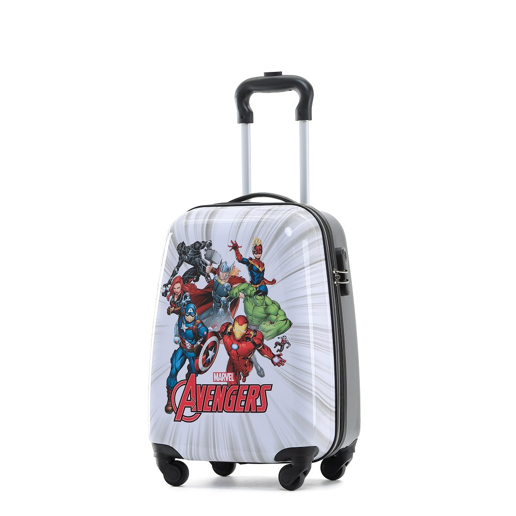 Marvel - Avengers MAR071 17in Small 4 Wheel Hard Suitcase - White-2