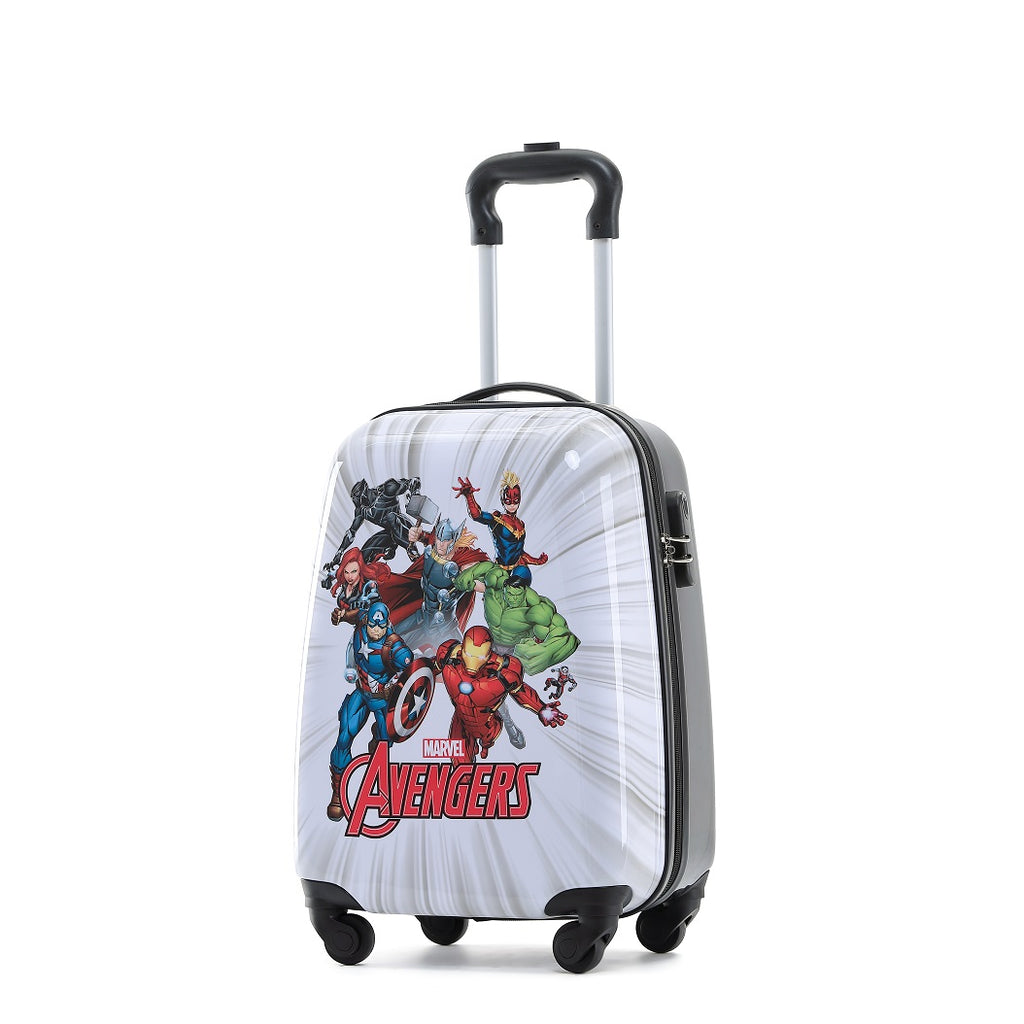 Marvel - Avengers MAR071 17in Small 4 Wheel Hard Suitcase - White