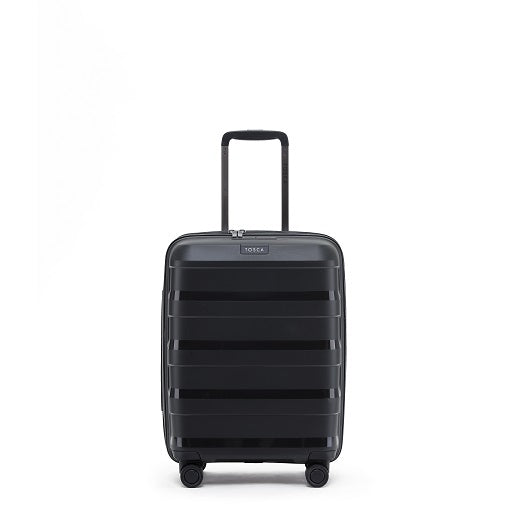 Tosca - Comet 20in Small 4 Wheel Hard Suitcase - Black