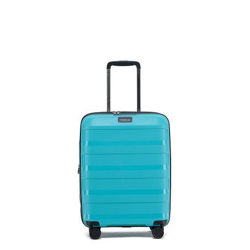 Tosca - Comet 20in Small 4 Wheel Hard Suitcase - Teal-3