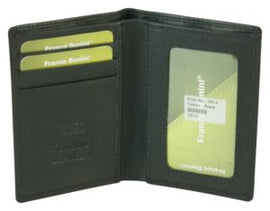 Franco Bonini - 2614 Leather RFID Credit Card Holder - Black - 0