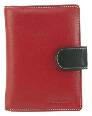 Franco Bonini - 2907 Ladies 24 Card Leather Wallet - Red/Multi