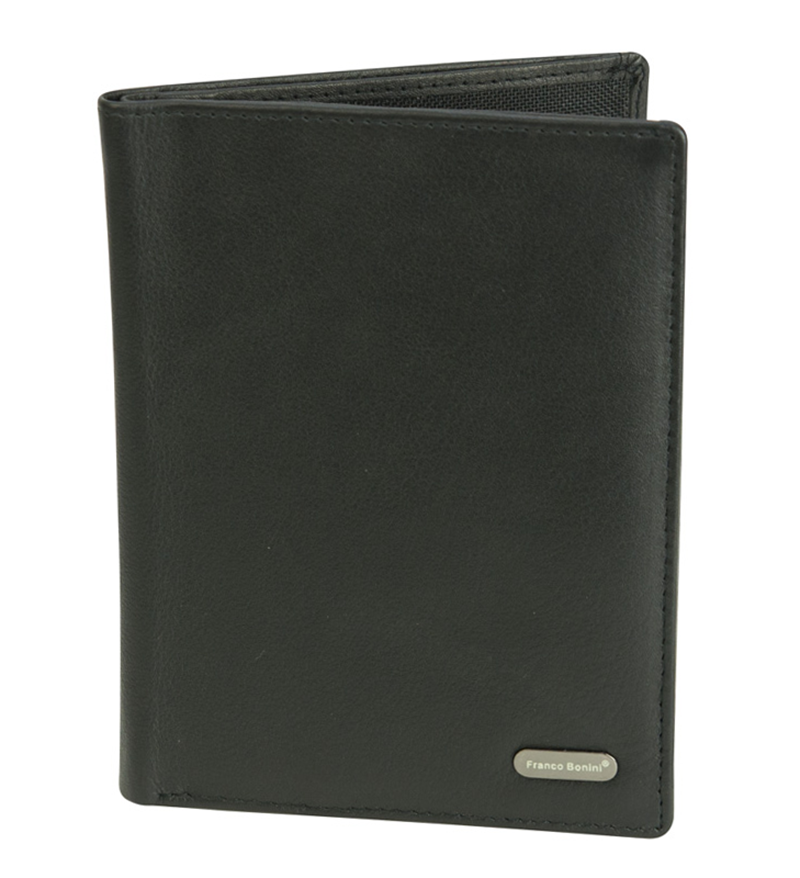 Franco Bonini - Leather Passport & Credit Card Cover - Black-1